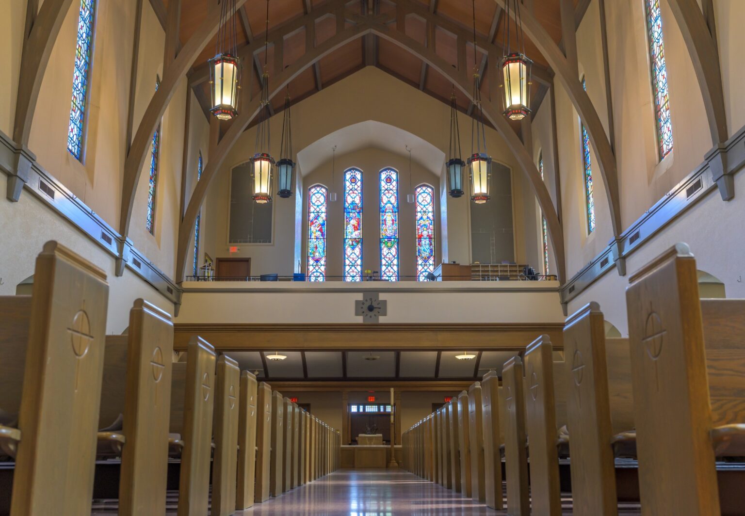 Interior ceiling, beams and trim painted by Verhaalen Painting